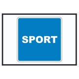 thumbnail of Sportfahrzeuge erlaubt Sportboote Symbol A6 Rückseite selbstklebend