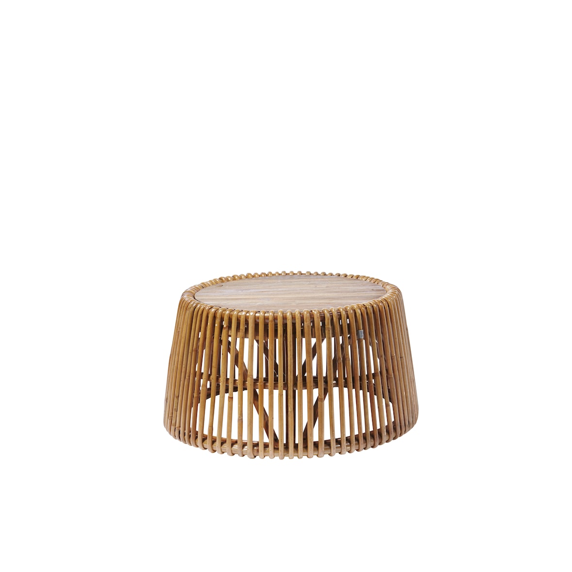 SIT Möbel mesa auxiliar Tom Tailor | con tapa de teca | ratán | A 69 x P 69 x A 38 cm | 05345-01| serie RATTAN