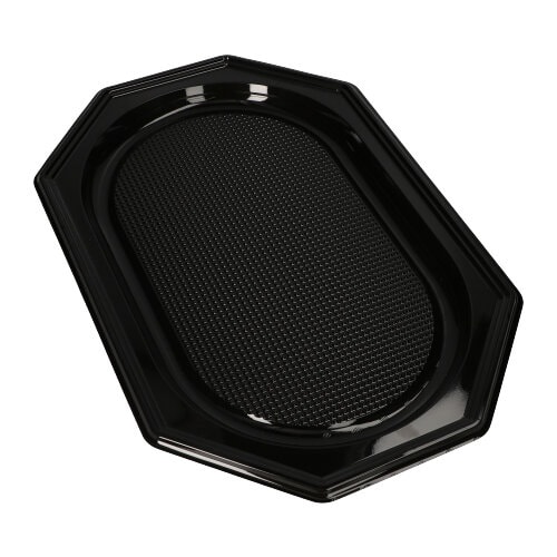 Starpak 10 Servierplatten, PET 45 cm x 30 cm schwarz