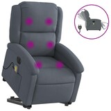 thumbnail of vidaXL Massagesessel mit Aufstehhilfe Elektrisch Dunkelgrau Samt