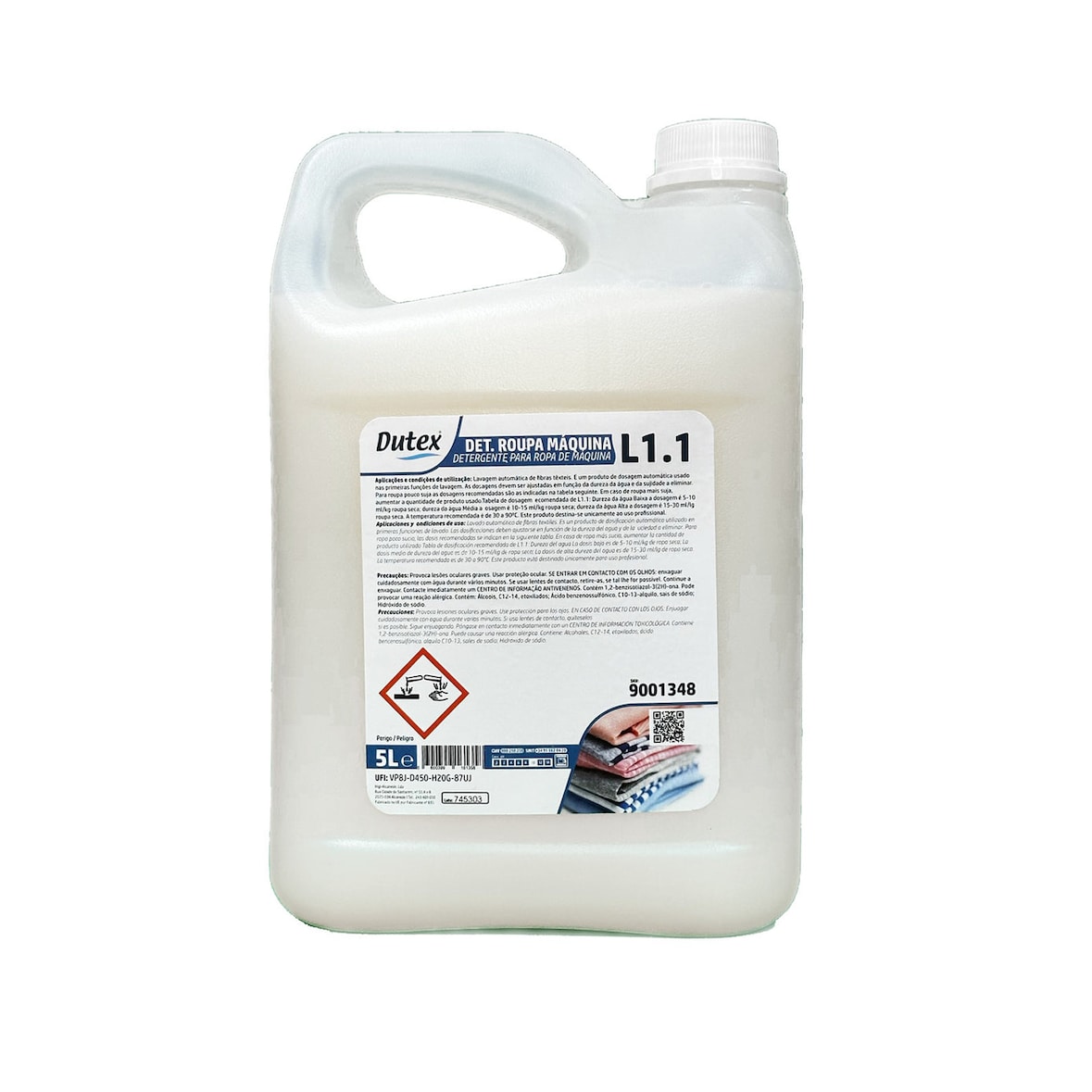 Detergente Roupa Líquido para Máquina - 5L