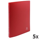 thumbnail of Exacompta - Réf. 54195SE - Carton de 25 classeurs souples - 2 anneaux 15mm - Dos 20mm - 32 x 25 cm - A4 - Rouge