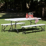 thumbnail of garbar EASY Mesa Rectangular Plegable Interior, Exterior 180x75 Blanco