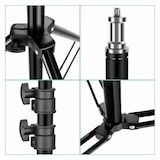 thumbnail of Trípode Portátil 1.9m metros Soporte Rotula Para Cámara prismáticos movil luces