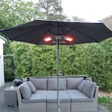 thumbnail of VASNER Umbrella X30 Schirm Heizstrahler Silber 3000 Watt für Sonnenschirm mit Stangen-Durchmesser 40 – 80 mm