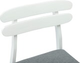 thumbnail of vidaXL Esszimmerstuhl 2 pcs Weiß und Grau Massives Gummiholz