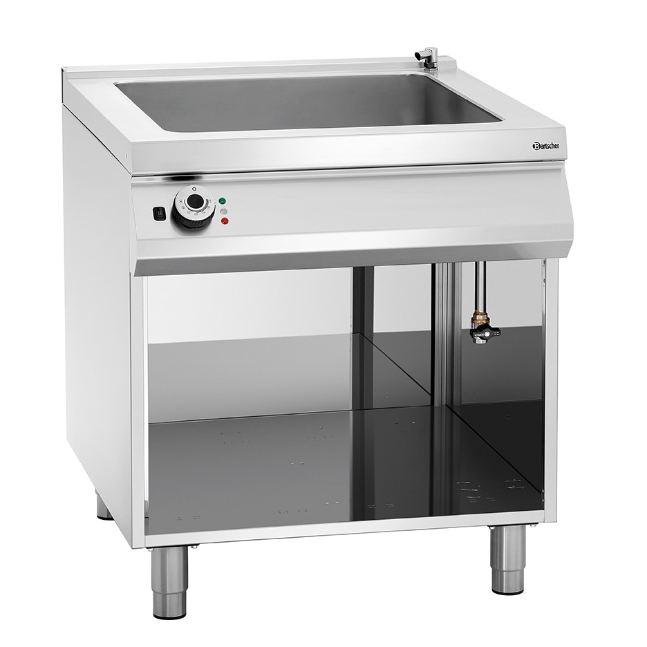 Au-Bain Marie | Pan | Elektrisch | 7kW | 2x 1/1 GN - 2x 1/3 GN | Aftapkraan | 800x900x900(h)mm