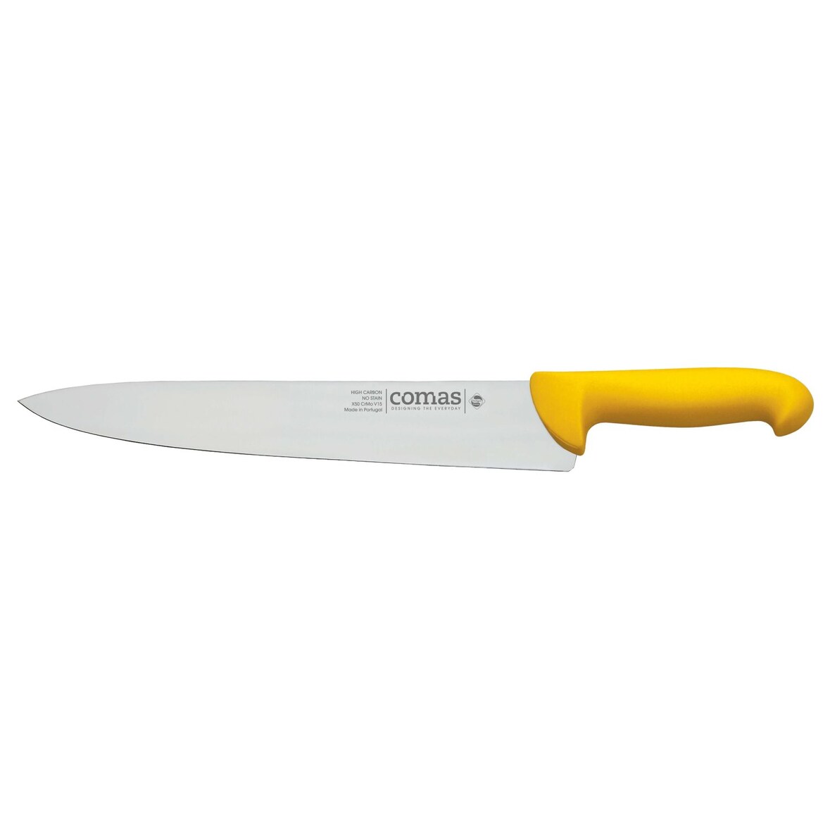 Comas Faca Chef 250 Amarelo Modelo Carbon