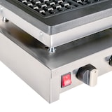 thumbnail of Romux® Gaufrier Électrique Professionnel Double de Table en Acier Inox 61x33 cm | Plaques de Cuisson en fonte en Fonte - 8 Gaufres Carrées - 4000 W