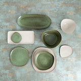 thumbnail of Bidasoa Ikonic Plato Llano Gres 26,5X25,7X1.5Cm Verde