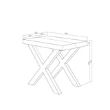 thumbnail of Ausziehbarer Konsolentisch, 180x90x73cm, Für 8 Personen, Holzbeine, Moderner Stil, Schwarz _ 232_41