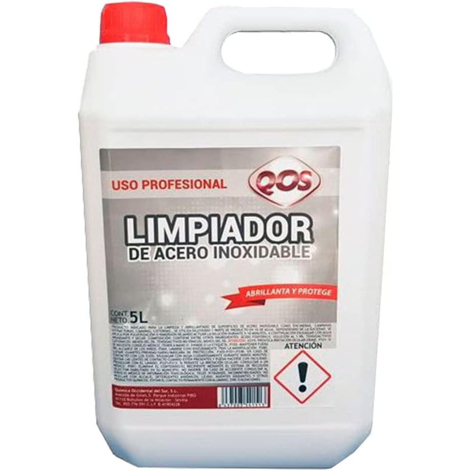 Limpiador de acero inoxidable. Protege y abrillanta 5L