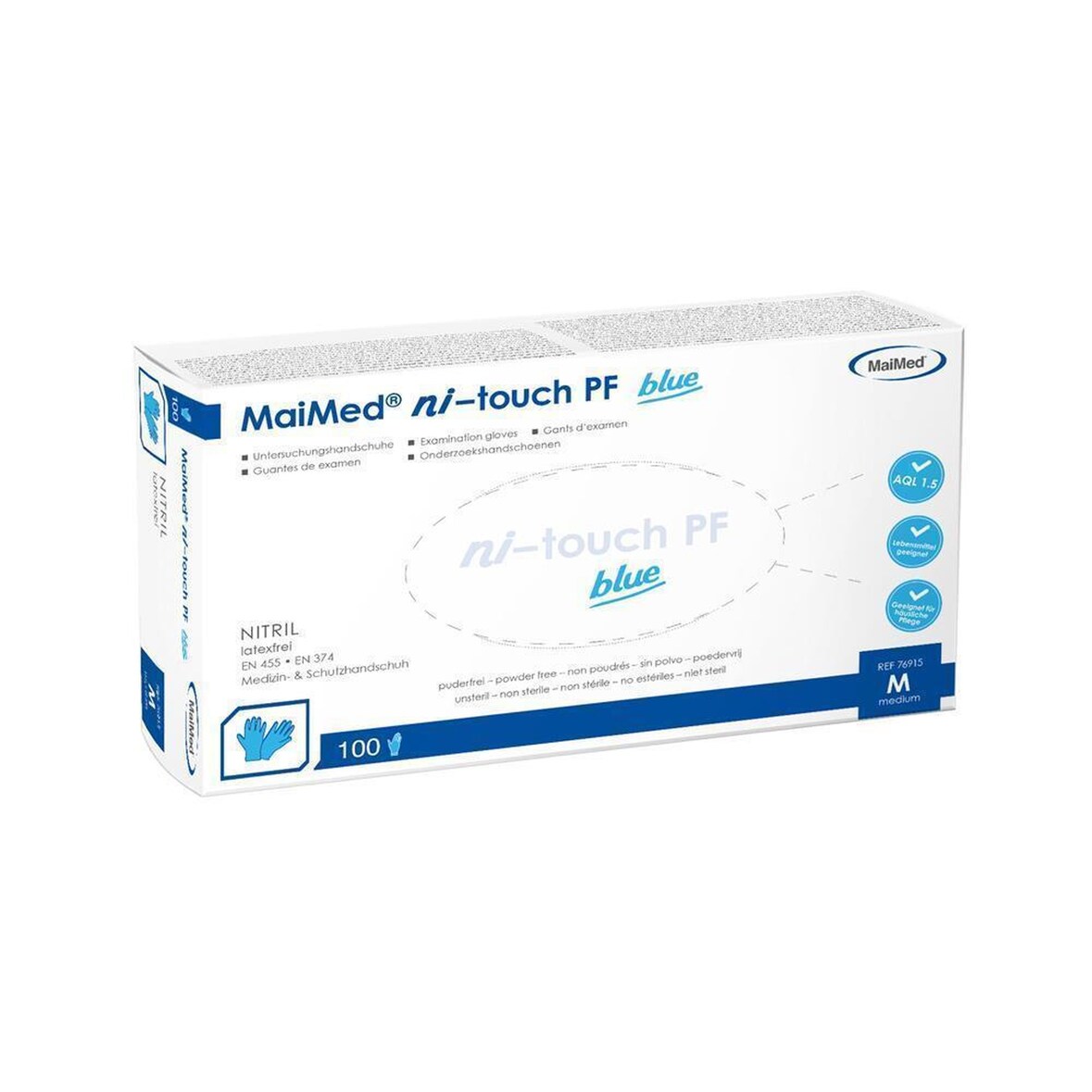 MaiMed ni-touch PF | 1000 Nitrilhandschuhe | Gr. XL | Einweghandschuhe