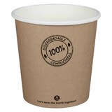 thumbnail of 125x BIO Suppenbecher 650ml braun biologisch abbaubar PLA O11.5cm