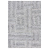 thumbnail of Teppich aus Wolle handgetuftet | Abstraktes Karomuster | Strapazierfähig & Naturfaser | Für Fußbodenheizung | 200x290cm