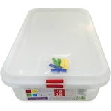 thumbnail of Pack 6 Tupper de plástico hermético rectangular apto para microondas, lavavajillas y congelador. Medidas: 325x176x65 2,8L