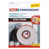 thumbnail of tesa Powerbond ULTRA STRONG, doppelseitiges Montageband, 19mm x 1,5m, farblos