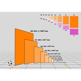 thumbnail of Post Aufkleber mit Text Annahme Brief Paket hochkant A3 (297x420mm)