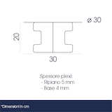 thumbnail of Danieli - Alzatina in Acrilico - Espositori Trasparenti in Acrilico, Alzatine per Dolci, Frutta e Buffet, Cupcakes per il Bar