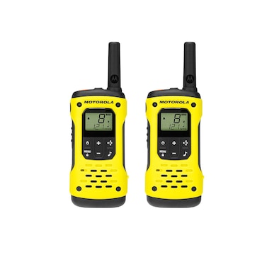 Motorola T92 H2O Talkie, lot de 2 jaune/noir, 8 canaux + 121 sous‑codes, flottant SOS