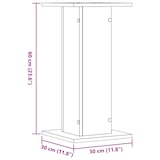 thumbnail of Helloshop26 - Pflanzenständer Blumenmöbel 2er-Set handgefertigt Holzwerkstoff braun 02_0045289