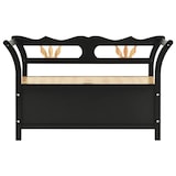 thumbnail of vidaXL Sitzbank Schwarz 107x45x75,5 cm Massivholz Tanne
