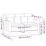 thumbnail of vidaXL 2-Sitzer-Sofa Dunkelgrün 120 cm Samt
