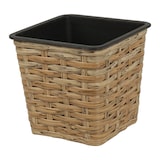 thumbnail of 3 Blumentöpfe 12-18cm Kunststoff eckige Pflanzgefäße Blumenübertöpfe Aussenbereich & Innenbereich Blumentopf Pflanzentopf Garten Deko Braun