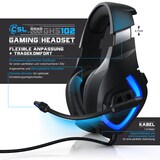 thumbnail of CSL USB Gaming Headset GHS-103 mit Mikrofon Kopfhörer für PC (Win XP/7/8/8.1/10), PS4/4 Pro