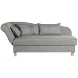 thumbnail of Max Winzer Recamiere mit Armteil links klappbar Selma - hellgrau