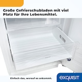 thumbnail of Exquisit Unterbau Gefrierschrank UGS105-FE-010E | Nutzinhalt: 101 L | Alarm-Funktion | 4-Sterne-Gefrieren | Festtürmontage | Unterbaugerät