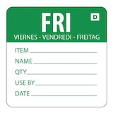 thumbnail of Vogue auflösbare Etiketten Freitag grün