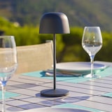 thumbnail of Lumisky Lampe de table sans fil SOPHIA Gris H28cm Acier Gris anthracite