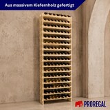 thumbnail of PROREGAL Weinregal NAVARRA aus Holz HxBxT 219x84x28cm 128 Flaschen  16 Ebenen schmal Flaschenregal freistehend Massives Kiefernholz Natur unbehandelt
