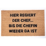 thumbnail of Jet-Line Kokos Fußmatte REGINA 45x75x1,5 cm Schuhabstreifer Schriftaufdruck Outdoor 100 % Kokos