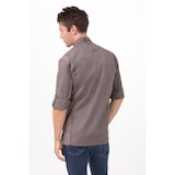 thumbnail of Chef Works® Kochjacke HARTFORD COOL VENT & lite, Reißverschluss, Graphitbraun, Größe S