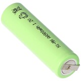 thumbnail of NiMH Akku Flat Top Mignon AA 800mAh mit Lötfahne in U-Form