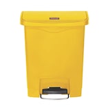 thumbnail of Poubelle à pédale frontale large Slim Jim Step-On Rubbermaid jaune 30L