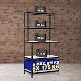 thumbnail of Steckregal inkl. Werkbank 2+3 schwarz