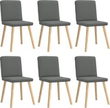 thumbnail of vidaXL Esszimmerstühle 6 Stk. Dunkelgrau Stoff