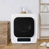 thumbnail of Wäschetrockner Edelstahl 3 kg bis 4 kg 850 W Wandmontage mit Überhitzungsschutz 6 Programmen und Energieklasse G 60x80x40 cm Weiß