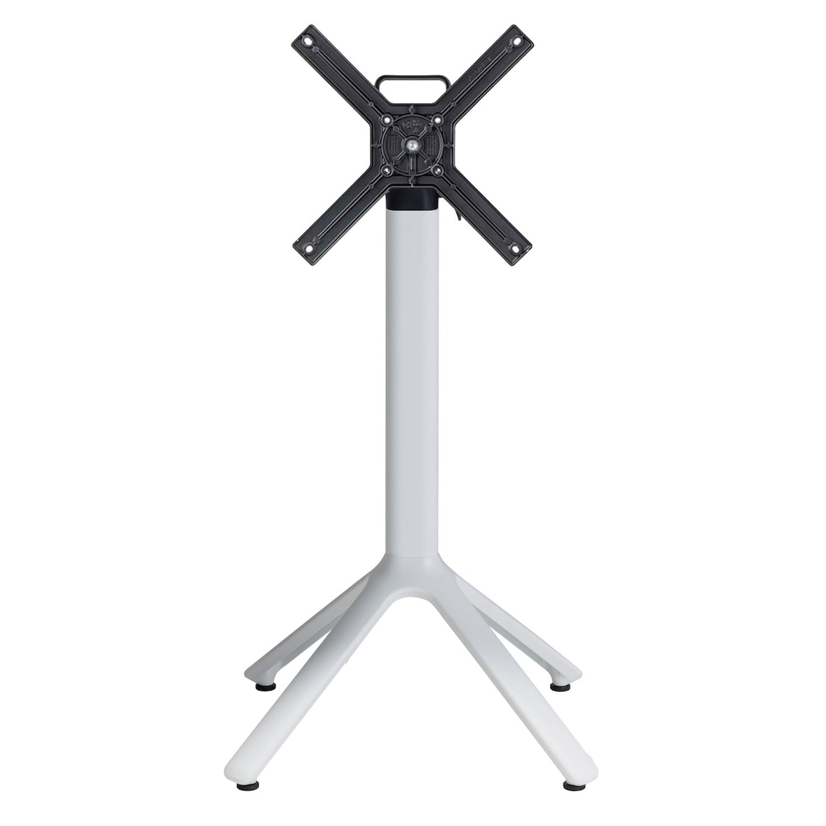 Restootab - Piétement rabattable mange-debout pour terrasse, Nemo blanc