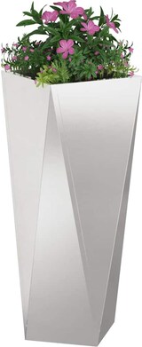 thumbnail of vidaXL Pflanzkübel 2 pcs Silber 30 x 30 x 75 cm Edelstahl