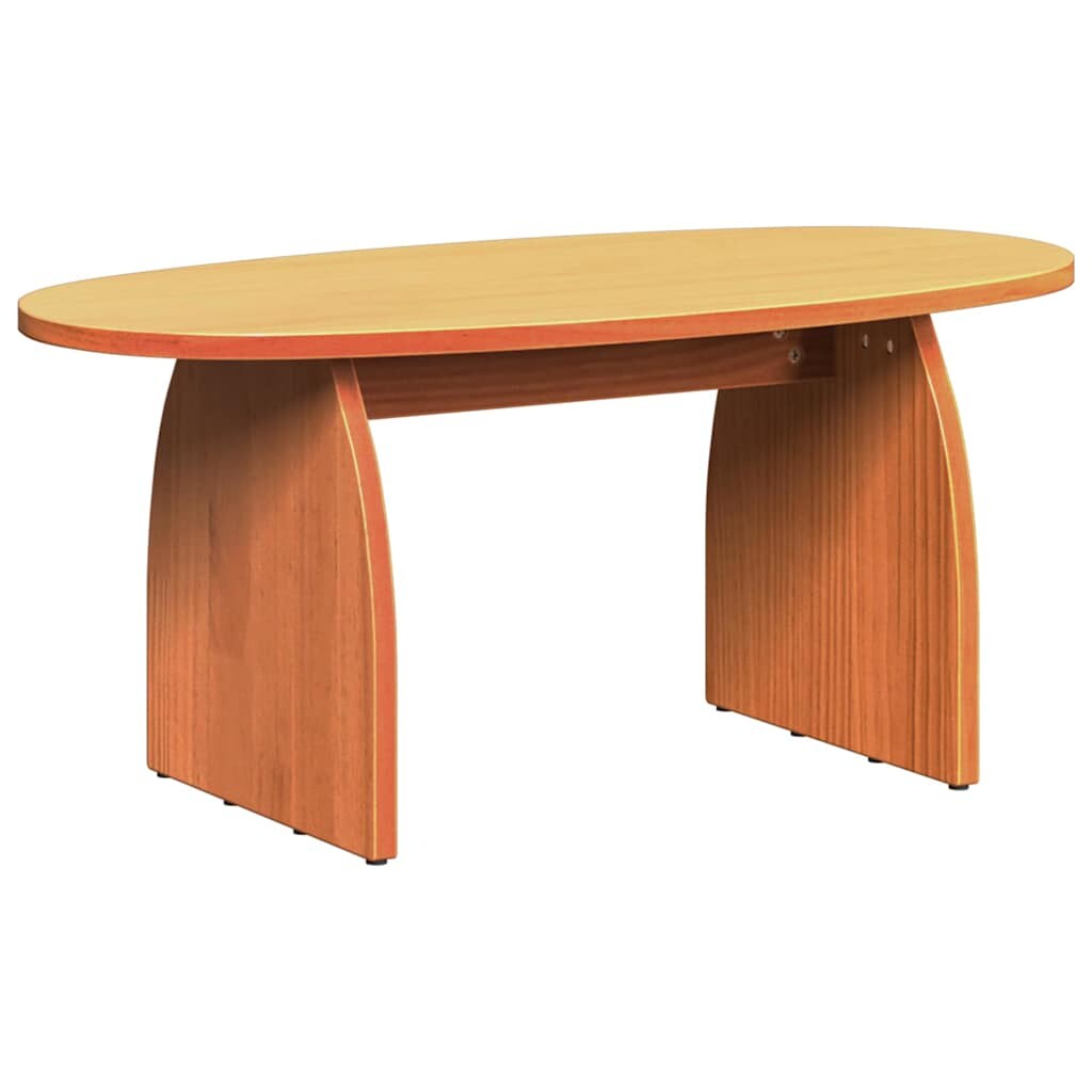 vidaXL Couchtisch Wachsbraun 80 x 40 x 35 cm Massives Kiefernholz