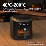 thumbnail of Airfryer 9L XL Heißluftfritteuse mit Digital-Touchscreen, 9 voreingestellten Programmen, 2350 W, Sichtfenster mit Beleuchtung, fettarm oder ohne Öl