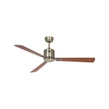 thumbnail of Ventilador de teto CasaFan ECO NEO III 132 MA-NB/KI WIFI com motor em latão antigo e pás reversíveis em cerejeira e nogueira.