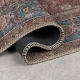 thumbnail of Flachgewebe Teppich waschbar Rot Vintage Orientalischer Used-Look | 152x230cm