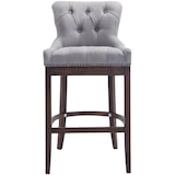 thumbnail of Sgabello Lakewood stoffa antico-scuro grigio chiaro