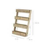 thumbnail of HORTALIA Jardinera vertical Stand Line Floor 4B en madera tratada para exterior