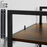 thumbnail of tectake Estantería Brentwood 57,5x34x173cm - Madera industrial oscura, rústica - 404706